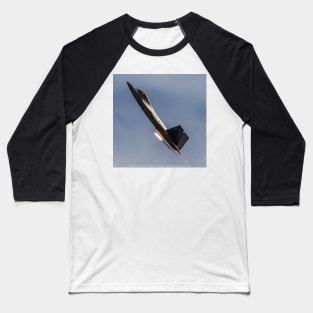 F-22 Raptor Afterburner With Flare Baseball T-Shirt